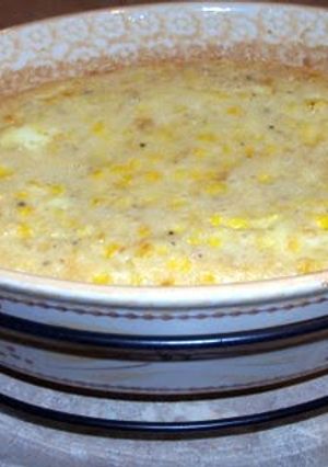 A picture of Savory Baked Corn Soufle.