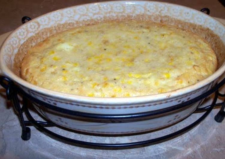 Steps to Make Any-night-of-the-week Savory Baked Corn Soufle