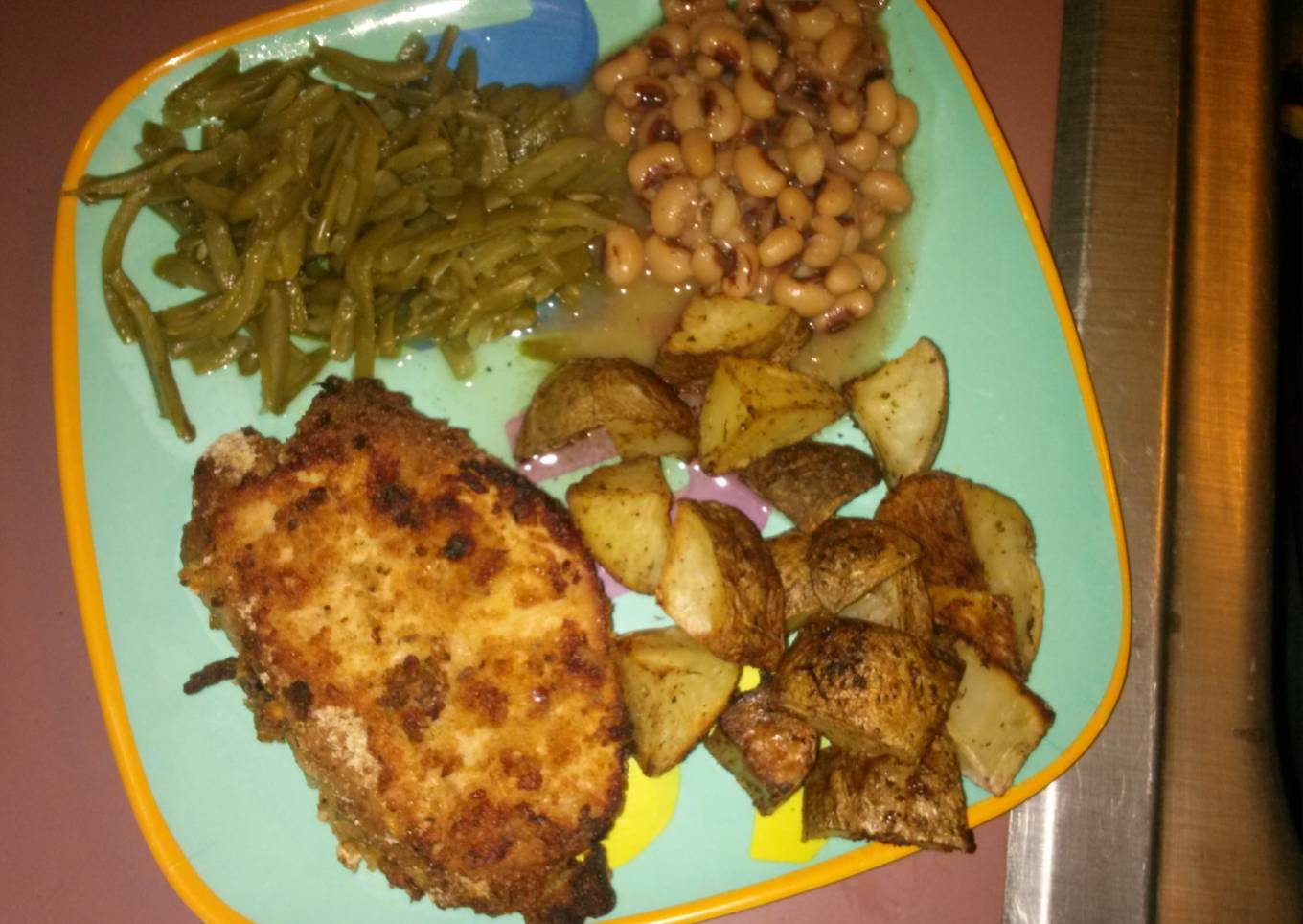 Un-fried pork chops