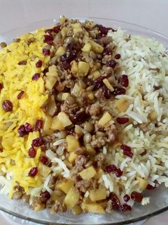 عکسی از دستور عدس پلو با گوشت چرخکرده