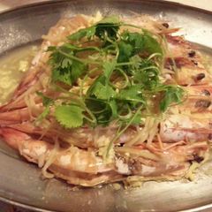 A picture of Steamed Prawn with Rice Wine. Drunken Prawn.