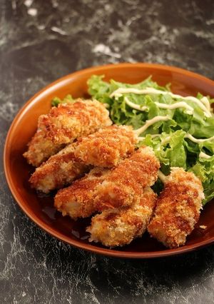 A picture of No-Fry Pork-Wrapped Onion Cutlets (Skewerless Kushi Katsu).