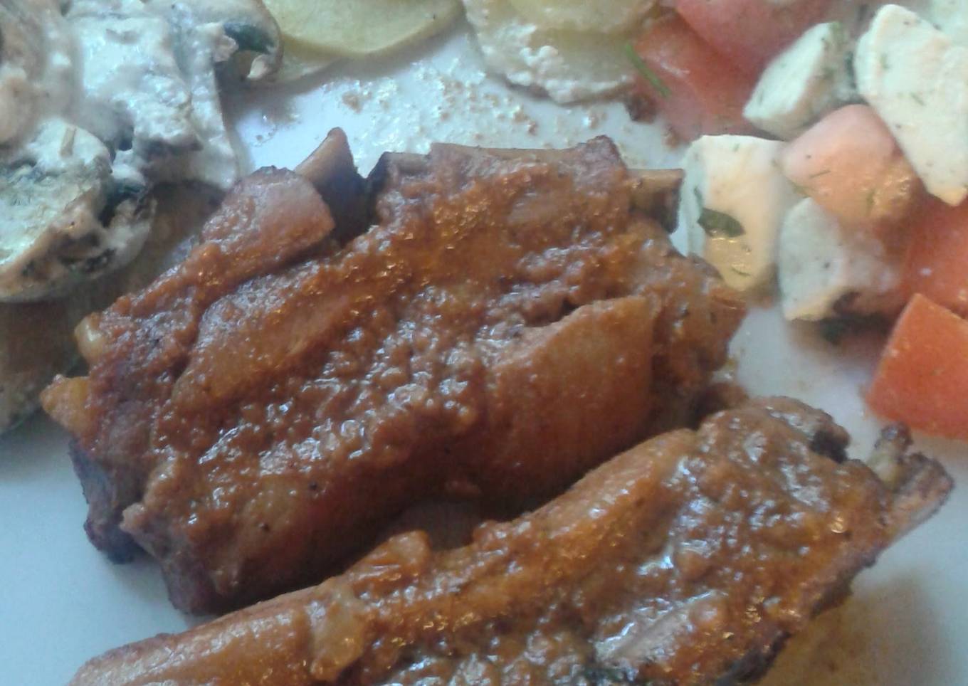 Oven barbecue ribs