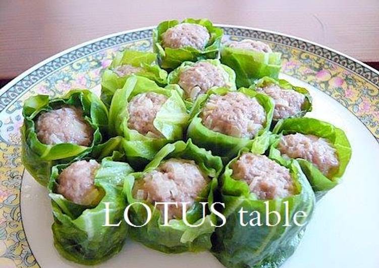 Recipe of Homemade Shumai Wrapped in Cabbage