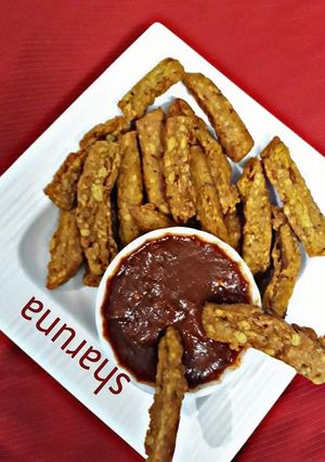 A picture of Chickpea fries.