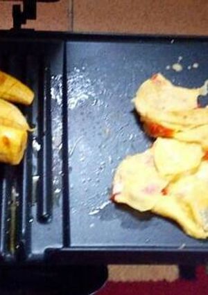 A picture of Grilled Plantain and Fried Omelette...
