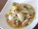 onion tuna simmer