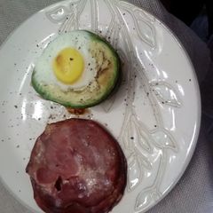 A picture of Griff's awesome avocado breakfast.