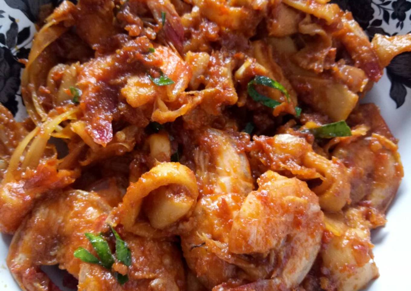 Cumi Udang Rica Rica