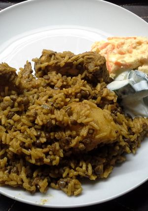 A picture of Noz' Chicken Biryani.