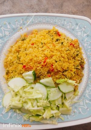 #Fried couscous ainihin hoton girkin