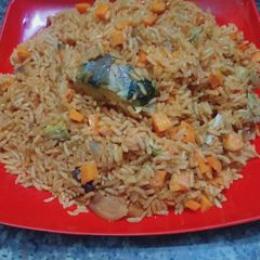A picture of Party jollof.