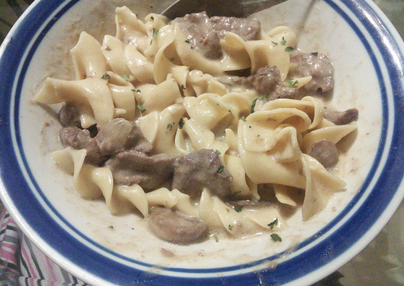 Jenny's Delicious Beef Stroganoff