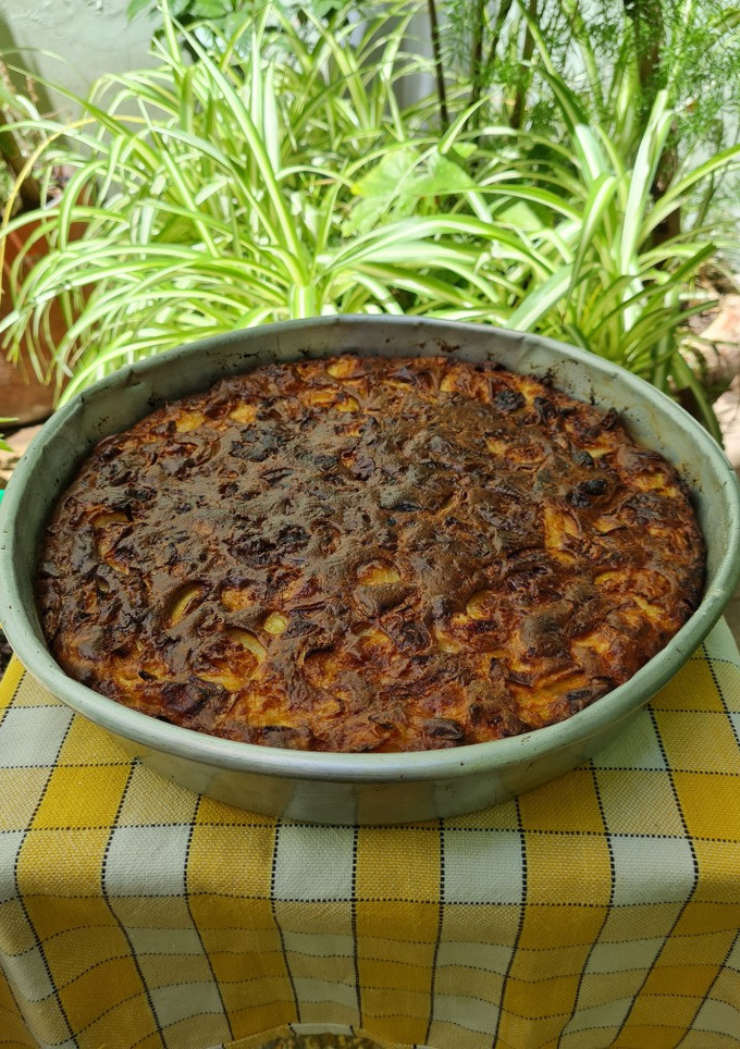 Una foto de Torta de cebolla 🧅🧅 de mami Feli 🧀 🧀 🥚 🥚