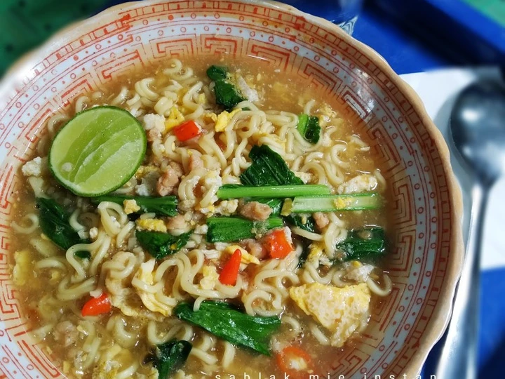 Langkah Mudah untuk Membikin Resep Sablak mie instan simpel yang Uenak Anti Ribet, Sempurna