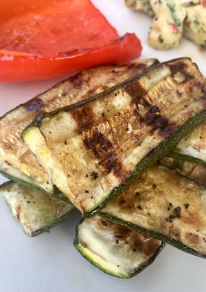A picture of Grilled Balsamic Courgettes.