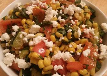 New Recipe Veggie Saute w Spinach  Feta Yummy