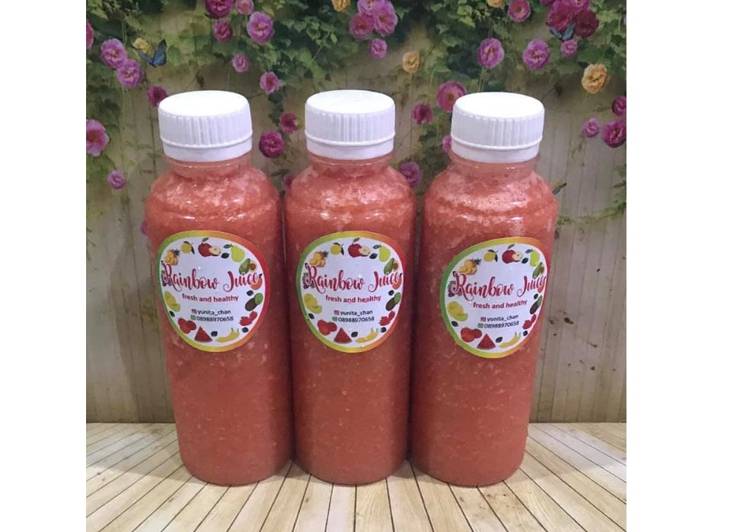 Langkah Mudah untuk Menyiapkan Diet Juice Mango Carrot Watermelon Cucumber yang Bikin Ngiler