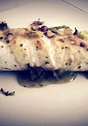 A picture of Authentic Vegetarian Burrito.