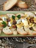 Ensalada de pera con gorgonzola