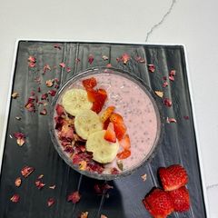 A picture of ❤️STRAWBERRY MILKSHAKE CHIA PUDDING ❤️.