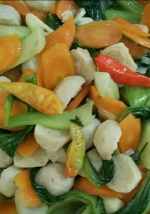 Foto resep Pakcoy Tumis Bakso Ikan