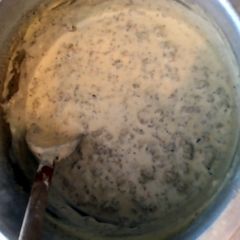 A picture of Biscuits and Sage Sausage Gravy.