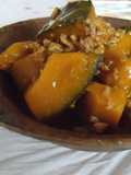 Stir Fried and Simmered Ground Meat and Kabocha Squash