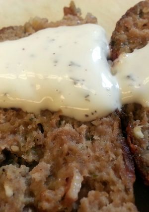 A picture of Turkey Bacon-Ranch Meatloaf.
