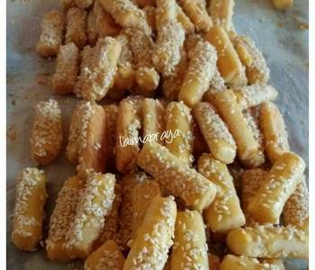 Easy Fast Cooking Sesame cheese cookies Practical Delicious