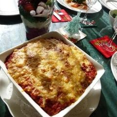 Vegetable and Kurumabu Lasagne A picture of Vegetable and Kurumabu Lasagne.