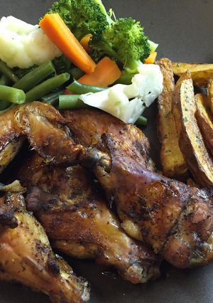 A picture of Spicy Chicken Wing with Jamaican Jerk Rub.