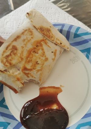 A picture of Tuna wrap.