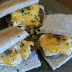 Hearty healthy breakfast toasters A picture of Hearty healthy breakfast toasters.