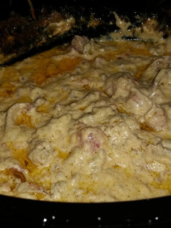 A picture of Crockpot bacon cheeseburger dip.