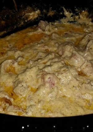 A picture of Crockpot bacon cheeseburger dip.