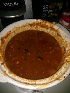 A picture of crock pot taco chili.