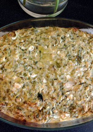 A picture of Courgettes (Zucchini) pie.