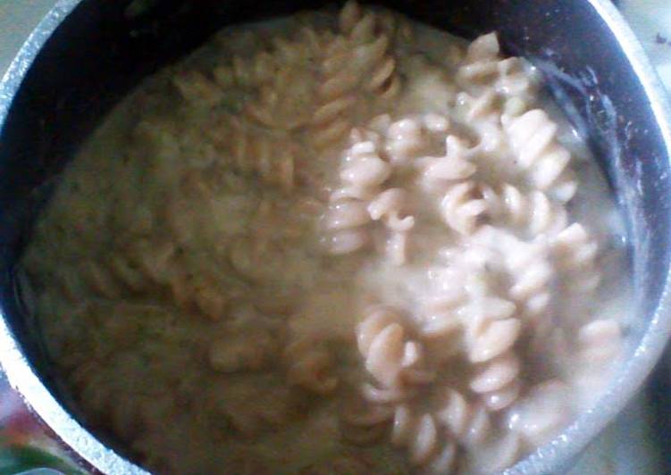 Cream Of Broccoli Soup w/ Wheat Pasta