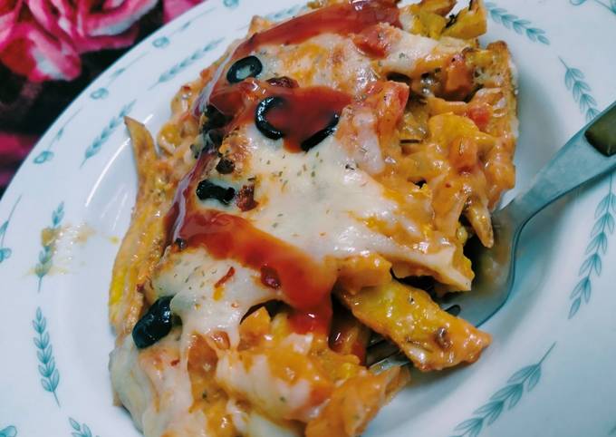 Recipe of Speedy Pizza fries 🍟😋