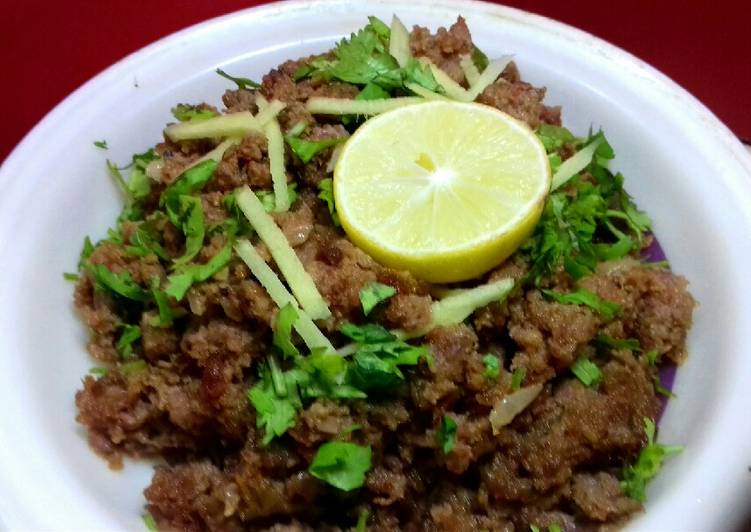 Recipe of Quick Seekh kabab Keema fry