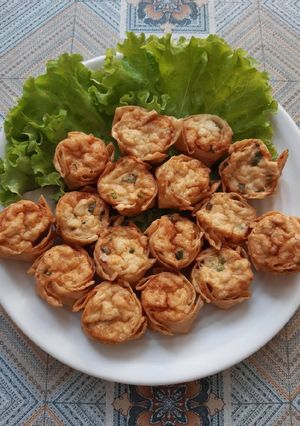 Foto resep Pangsit Goreng TAU (Tahu, Ayam,Udang) ala bulbul