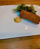 Salmon and spinach croquettes