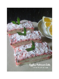 Foto resep Eggless Nutrisari Cake (No Mixer & No Oven)