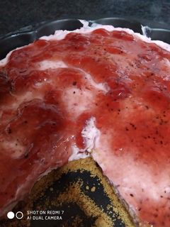 Φωτογραφία της συνταγής Δροσερό cheesecake φράουλα
