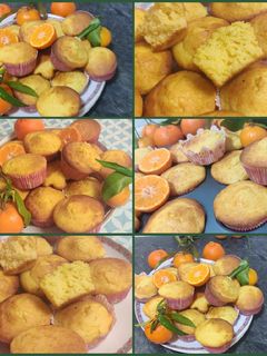 صورة لوصفة كب كيك بنكهة اليوسفي (الأفندي) 🍊