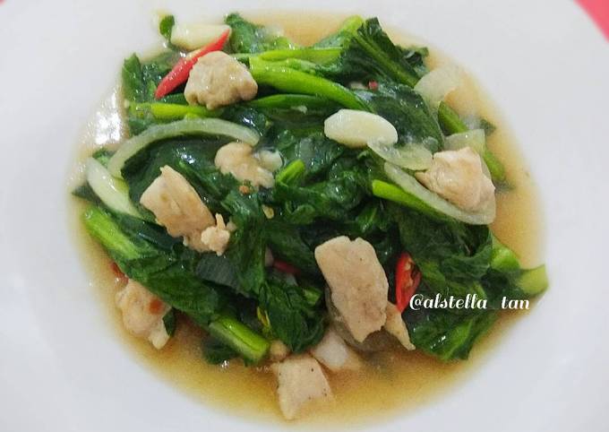 Bagaimana Membuat Tumis Sawi Manis Ayam, Lezat