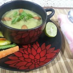 A picture of Broccoli Almond soup.