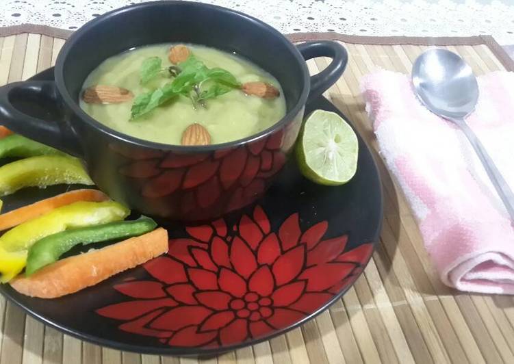 Simple Way to Prepare Ultimate Broccoli Almond soup