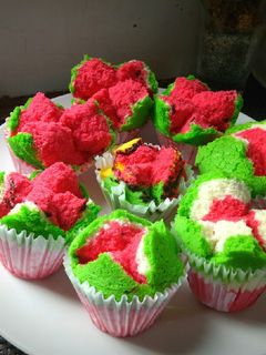 Foto resep 74. Bolu Kukus All In One (Semangka)